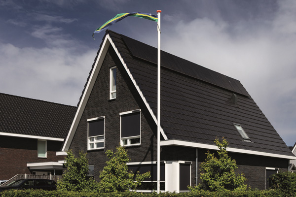Screens van VABO bij moderne woning in Vlaanderen